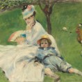 Auguste Renoir Madame Monet e suo figlio 1874