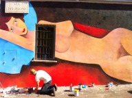 Jim Avignon "Street Art" via dei Pisoni luglio 2012