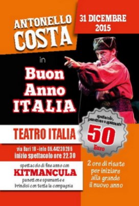 Antonello Costa in Buon Anno Italia - Teatro Italia