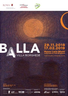 Balla a Villa Borghese: mostra con ingresso libero dal 29 novembre 2018 al 17 Febbraio 2019 a Roma al Museo Carlo Bilotti Aranciera di Villa Borghese